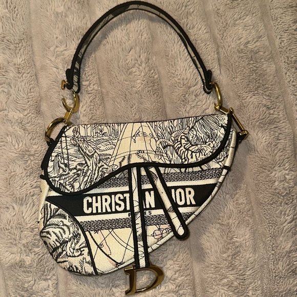 Authentic Christian Dior. SADDLE BAG Authentication code inside of bag - Picture 1 of 7